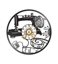 Free Shippingsewing Quilting Seamstress Themed Vinyl Album Record Clock Made in The > Usa  With Shipping - thumbnail 1