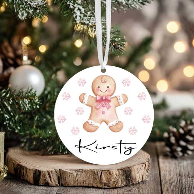 Kids Christmas Girls Boys Personalised Bauble Gift Present Keepsake Train Tree Xmas Daughter Son Nephew Niece
