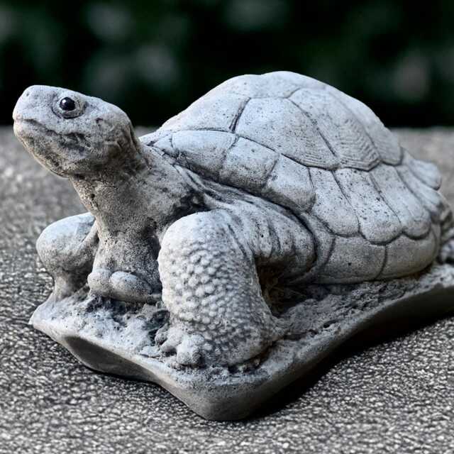 Concrete Turtle Sculpture Outdoor Figurine Garden Statue Stone Animal Decoration Wildlife Ornament Handmade Lover Gift - image 1