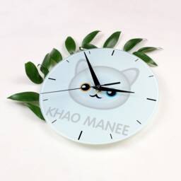 A Clock With A Khao Manee Cat. New Collection The Cute Art-Dog Cat - thumbnail 2