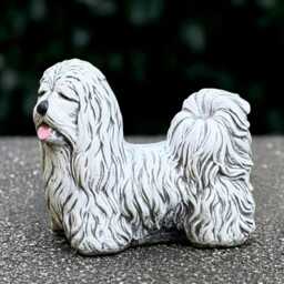 Realistic Shih Tzu Garden Statue Concrete Dog Sculpture Fantasy Shih Tzu Figurine Outdoor Decor Pet Memorial Gift For Lovers - thumbnail 2