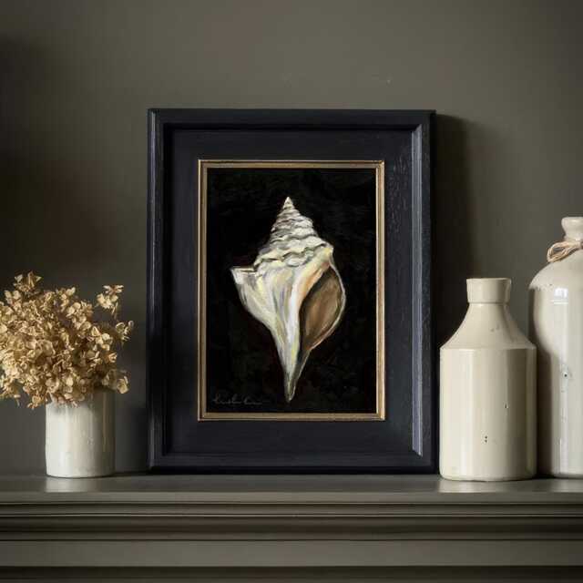 Seashell Wall Art Print - Coastal Nautical Poster With Conch Shell Beach House Decor Ocean Inspired Artwork For Home Interiors - image 1