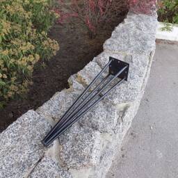 Hairpin Leg/4 Rod Table Mid Century Modern Table Legs Coffee Diy Modern One Metal Base - thumbnail 3