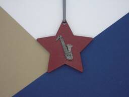 Saxophone Christmas Decoration - Ornament Music Gift Jazz Lover Charm Student