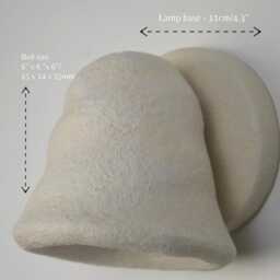 Ceramic Wall Bell Sconce - 1 Lamp, Clay Mounted Lights, Fancy Jar Light For Bedroom, Living Room, Bathroom - Pecherni - thumbnail 3