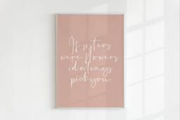 If Sisters Were Flowers, I'd Pick You - Sister Quotes Girls Room Print Prints Gifts Card - thumbnail 1