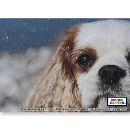 Pet Dog Cat Portrait Diamond Dust Glass Glitter Custom Picture Framed Photo Canvas Wall Art Print Unique Christmas Birthday Memorial Gift - thumbnail 2