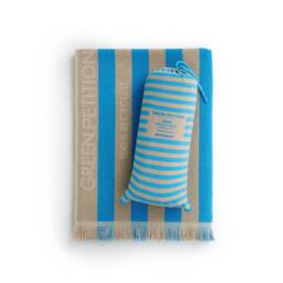 Personalized Turkish Beach Towel, Striped Organic Cotton, Quick Dry - 40x70 - thumbnail 3