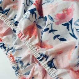 Pink, Navy Water Color Crib Sheet/Fitted Sheets/Baby Girl Nursery Bedding/ - thumbnail 2