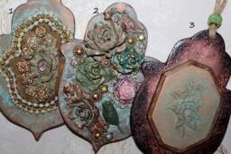 Handmade Stone Hamsa Wall Hanging Middle Eastern Home Decor - 6x4 - thumbnail 1