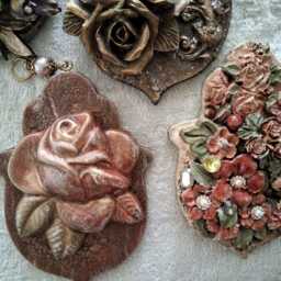 Handmade Stone Hamsa Wall Hanging Middle Eastern Home Decor - 6x4 - thumbnail 3
