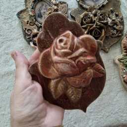Handmade Stone Hamsa Wall Hanging Middle Eastern Home Decor - 6x4 - thumbnail 2