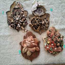 Handmade Stone Hamsa Wall Hanging Middle Eastern Home Decor - 6x4 - thumbnail 4