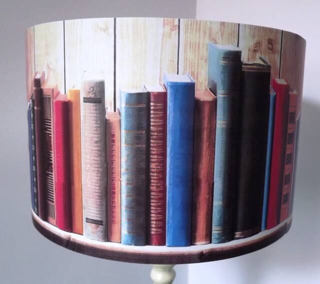 Book Lampshade Dark Arcadia Vintage Style Light Shade - image 1