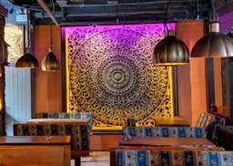 96 Inches Large King Bed California Mandala Bohemian Rustic Headboard Lotus Flower Wooden Craved Craving Teak Wood Art Panel Wall Thai
