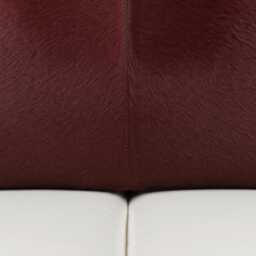 Burgundy Cowhide Square Cushion 48x48 - thumbnail 2