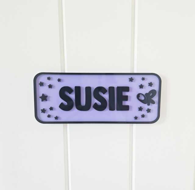 Custom Girls Name Bedroom Door Sign/Olivia Rodrigo - image 1