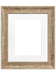 Scandi Distressed Wood Photo Frame With White Mount - thumbnail 1