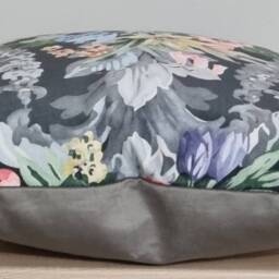 Linwood Omega Prints Wakehurst Midnight & Moleskin Velvet Cushion Cover 50x50 cm - thumbnail 2