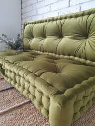 Floor Cushion With Backrest, French Style Seat, Bench Cushion, Window Seat - thumbnail 1