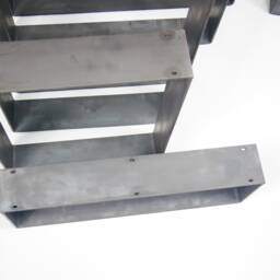 Metal Table Leg, Solid Flat Steel, Console, Desk, Bench, Steel Furniture Feet, Raw Industrial Style, Frame - thumbnail 3