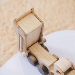 Personalized Wooden Dump Truck Construction Toy, Custom Name Engraving Car, Driver Gift, Montessori-Inspired, Gift For Toddlers - thumbnail 4