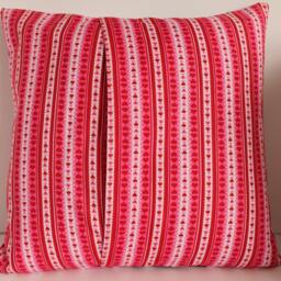 12x12 Checkerboard Hearts Decorative Pillow - thumbnail 3