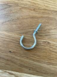 Chrome Curtain Tie Back Hooks 4cm Metal Screw Hooks