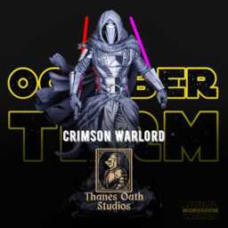 Crimson Warlord - Dark Lord Sci-Fi Mythic Horror Darth Revan Resin Figure 16K - thumbnail 1