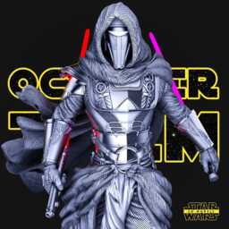 Crimson Warlord - Dark Lord Sci-Fi Mythic Horror Darth Revan Resin Figure 16K - thumbnail 2