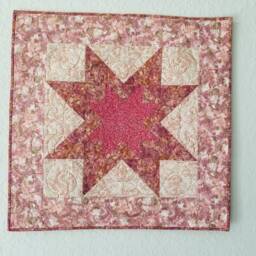 Sweet Double Star Wall Hanging in Pinks & Peachy Colors Great For A Girls Room No Matter The Age. Power Of Pink - thumbnail 3