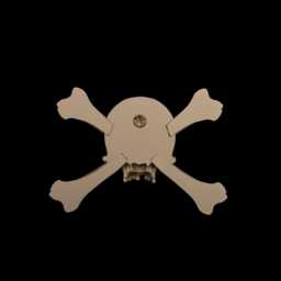 Pirate Skull Crossbones Wall Hanger, Gothic Nautical Decor, Art, Treasure Hunter Oddity - thumbnail 2