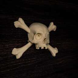 Pirate Skull Crossbones Wall Hanger, Gothic Nautical Decor, Art, Treasure Hunter Oddity - thumbnail 4