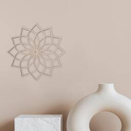 Unfinished Wooden Floral Wall Decor Laser Cut Mdf Cutout - thumbnail 4