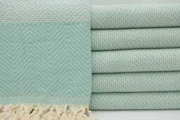 Mint Green Blanket, Turkish Bedspread, Cotton Blanket, Home Decor, Beach Throw, Turkish Blanket, Bed Cover, 75x91, Turkish Towel, B3-Dreamb