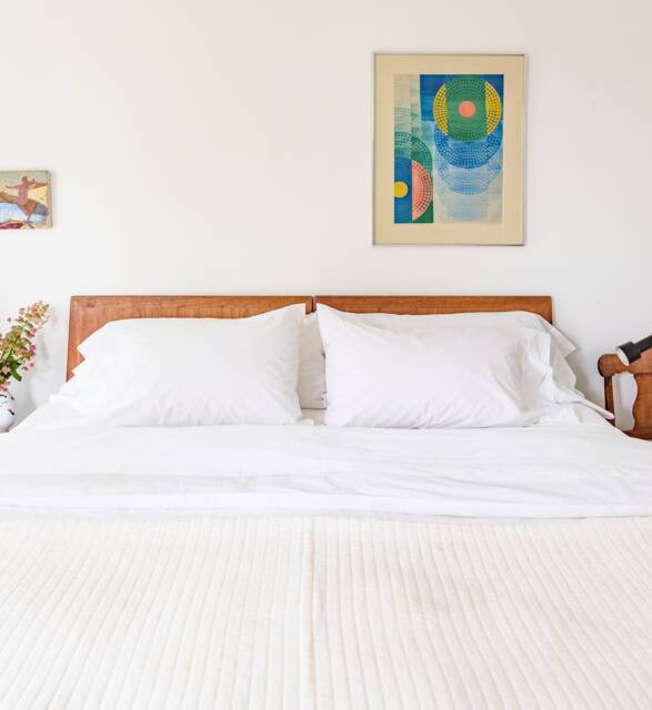 Organic Percale Sheet Set Cool White, Gots Certified Cotton - image 1
