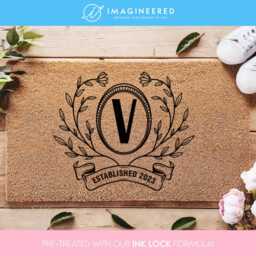 Housewarming Gift - Wedding New Home Personalized Custom Doormat Welcome Door Mat Classy Rug - thumbnail 4