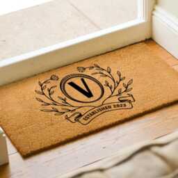 Housewarming Gift - Wedding New Home Personalized Custom Doormat Welcome Door Mat Classy Rug - thumbnail 2
