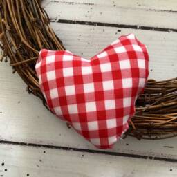 Christmas Festive Seasonal Gingerbread & Heart Rattan Wreath - thumbnail 3
