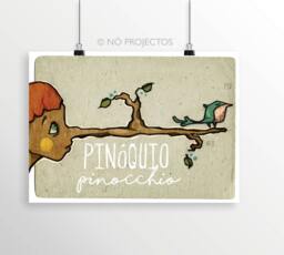 Original Storytales Jack Pinocchio Wall Art Printing Poster Illustration Print Drawings Graphic Design Work Home Decor - thumbnail 1