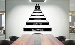 Teamwork Quote Wall Decal Inspirational Office Decor 886Re - thumbnail 1