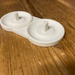 Double Oral-B Electric Toothbrush Stand/Holder With Drip Tray - thumbnail 2