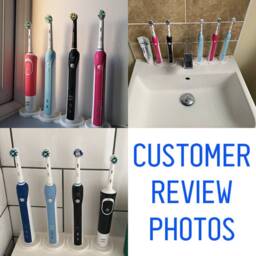 Double Oral-B Electric Toothbrush Stand/Holder With Drip Tray - thumbnail 3