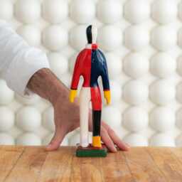 Handmade Ceramic Malevich Sportsmen Statue Suprematism Art Sculpture - thumbnail 4