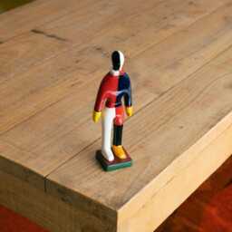 Handmade Ceramic Malevich Sportsmen Statue Suprematism Art Sculpture - thumbnail 3