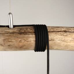 Hanging Lamp With Porcelain Sockets, Driftwood, Driftwood - thumbnail 2
