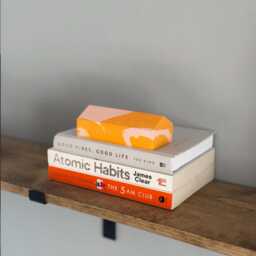 Unique Bookends Handcrafted From Jesmonite/Marble Home Decor Shelf Interior Styling Birthday Gift Book Gifts - thumbnail 2