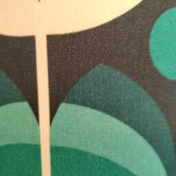 Teal Geometric Lampshade Blue Navy White Retro Floral Pattern Handmade Fabric Drum Lamp Shade Ceiling Pendant Or Table Floor - Various Sizes - thumbnail 4