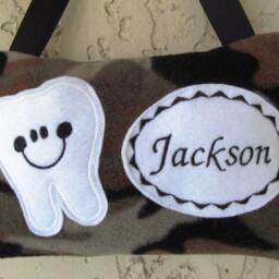 Personalized Tooth Fairy Pillow, Children's Keepsake, Custom Holder, Kids Gift, Gift - thumbnail 2