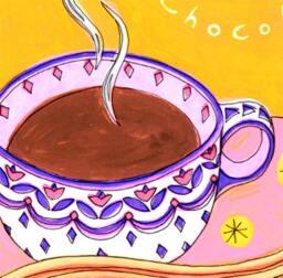 Kitchen Art, La Cocina Churros Con Chocolate, Pink & Orange, Housewarming Gift, Wall Spanish Dessert, Home Decor, Birthday Gift - thumbnail 2